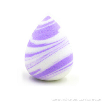 Two-toned latex free makeup foundation puff sponge